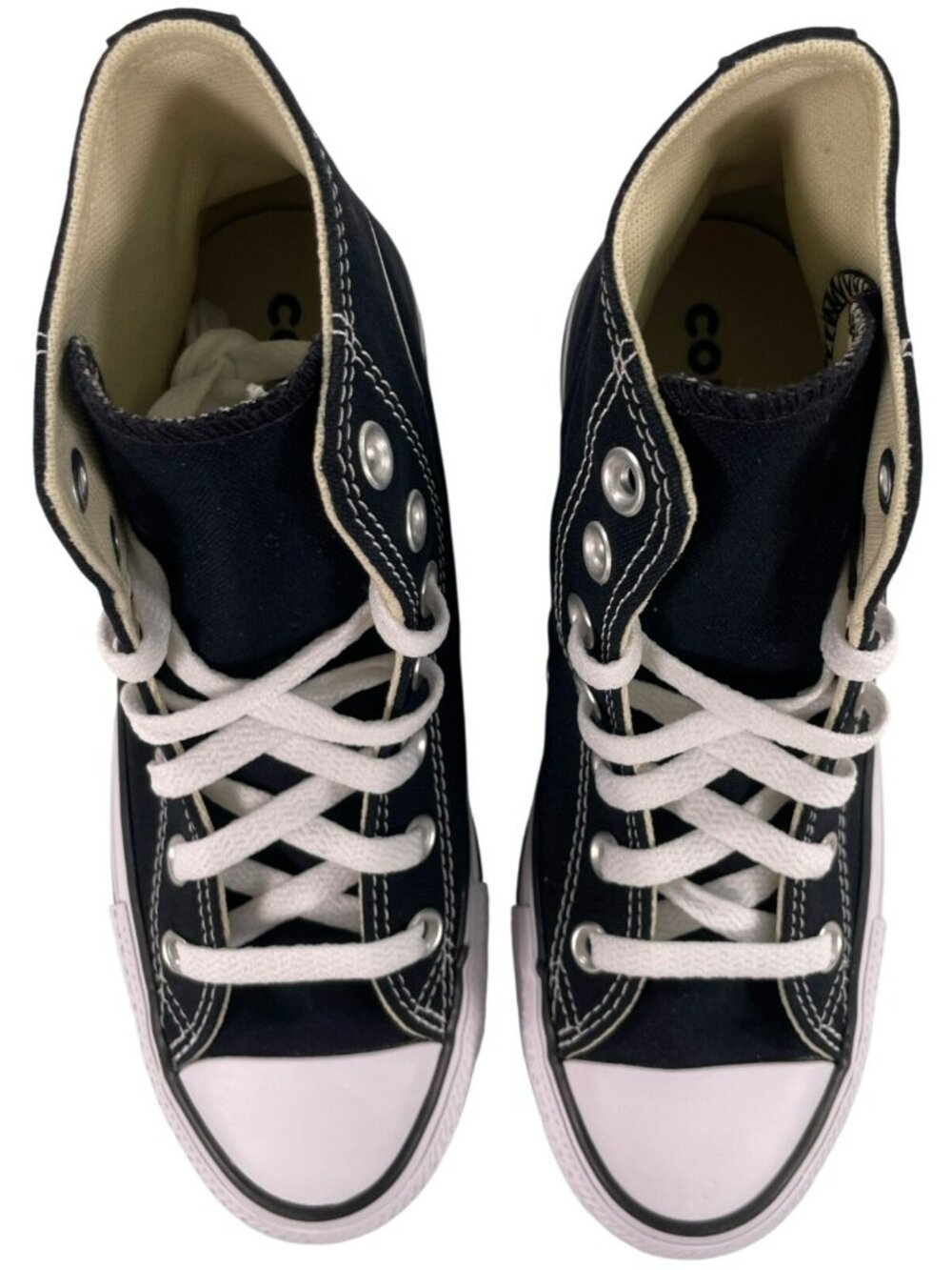 Converse Chuck Taylor All Star Hi Black Canvas Unisex Sneakers Sz 4 Men 6 Women - Picture 8 of 12